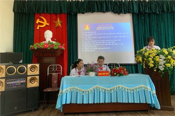 Đại hội liên đội năm 2024-2025 trường THCS Hải Thành