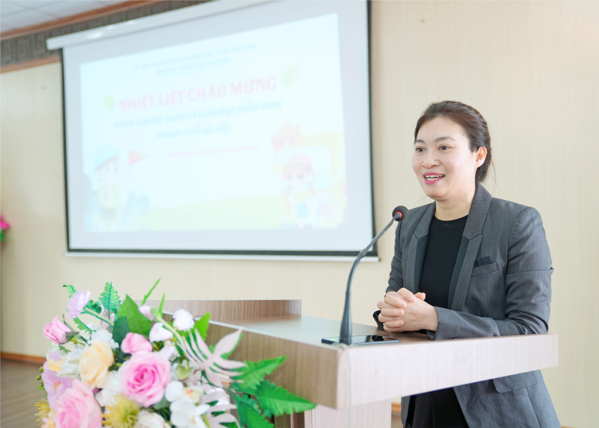 Đ/c Nguyễn Phương Thảo - Lãnh đạo Phòng Mầm non - Tiểu học Sở GD&ĐT Hải Phòng