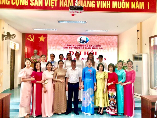 Đại hội Chi bộ trường mầm non 1-6 nhiệm kỳ 2022 - 2025.