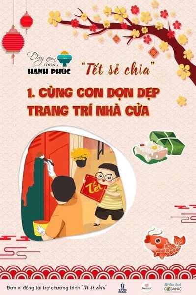 Bố mẹ hãy cùng con làm những điều ý nghĩa cho những ngày Tết đong đầy hạnh phúc nhé🧧💐