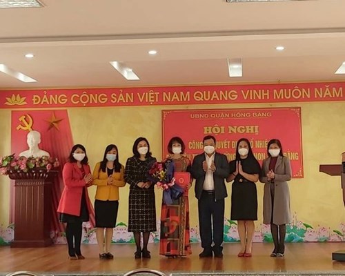 Hội nghị công bố Quyết định bổ nhiệm Phó Hiệu trưởng trường Mầm non Bạch Đằng