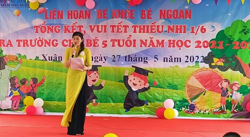 Hiệu trưởng- báo cáo tổng kết năm học 2021-2022
