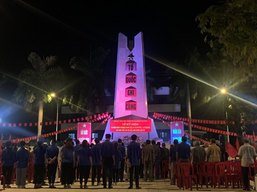 Lễ kỷ niệm 75 ngày thương binh liệt sỹ 27/7/1947-27/7/2022 tại Đài tưởng niệm các anh hùng liệt sỹ của phường Hải Thành