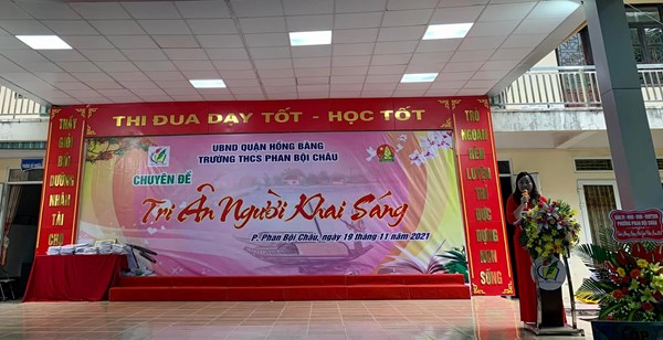 Chuyên đề Đội cấp thành phố và chuyên đề chuyên môn cấp quận “ Tri ân người khai sáng”