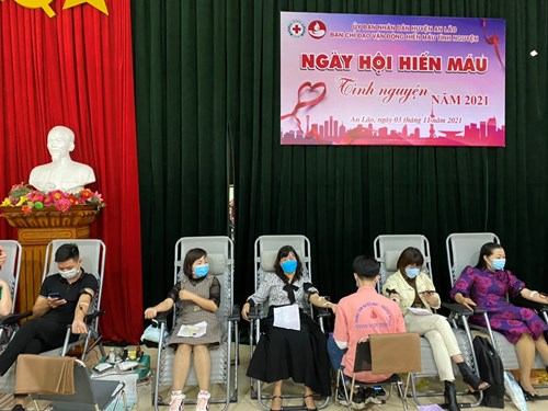 Trường THCS Quốc Tuấn hưởng ứng phong trào hiến máu tình nguyện