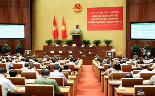 Hội nghị trực tuyến toàn quốc nghiên cứu, học tập, quán triệt Nghị quyết Hội nghị Trung ương 5, Ban Chấp hành Trung ương Đảng khóa XIII