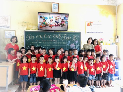 Buổi trải nghiệm của các em học sinh lớp 5 tuổi trường mầm non hoa cúc tại trường tiểu học lý tự trọng ngày 23/5/2022.