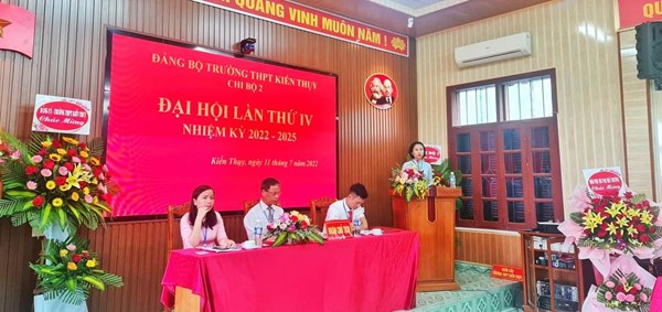 Đại hội Chi bộ 2 lần thứ IV nhiệm kỳ 2022 - 2025