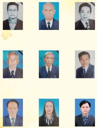 Hiệu trưởng nhà trường qua các thời kì