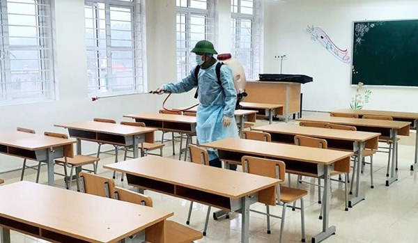 Tăng cường phòng, chống dịch Covid-19 trong trường học