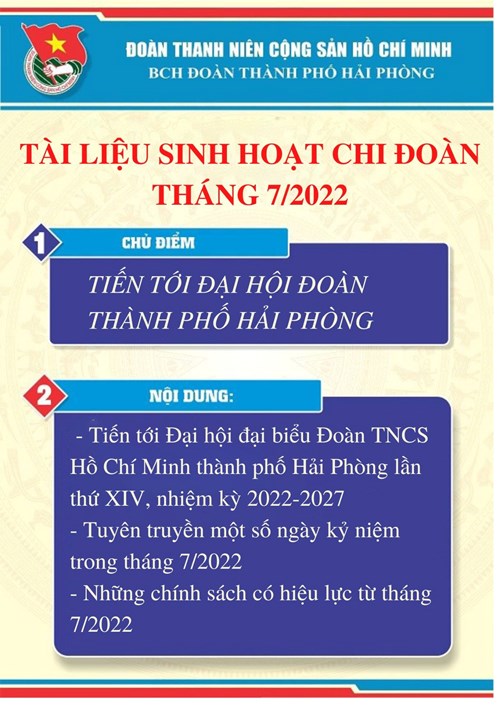 TÀI LIỆU SINH HOẠT CHI ĐOÀN
Tháng 7/2020
